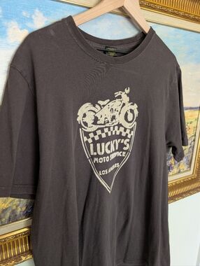 Vintage Lucky Brand Brown T Shirt